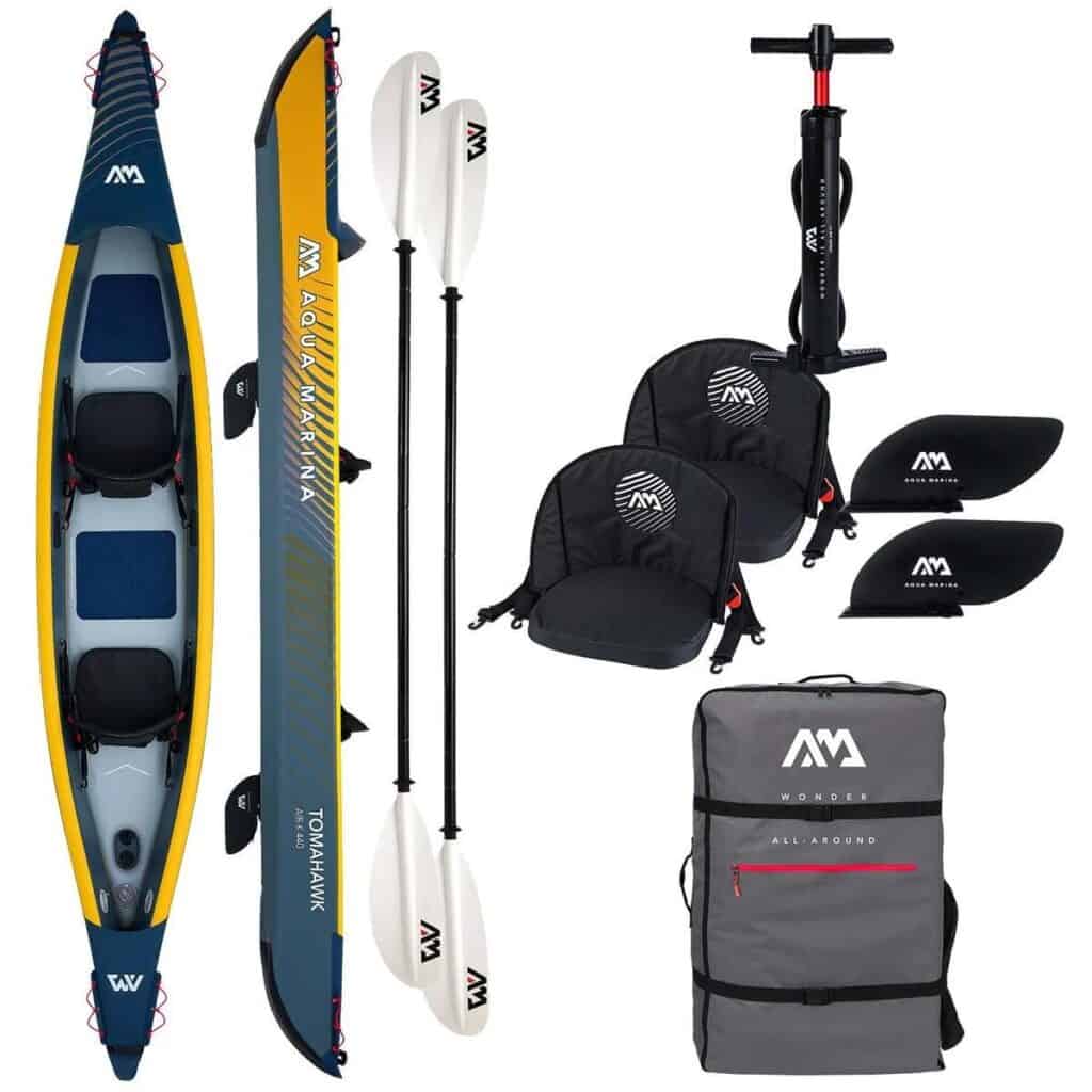Aqua Marina Tomahawk AIR-K 440 — premium dwuosobowy kajak pompowany