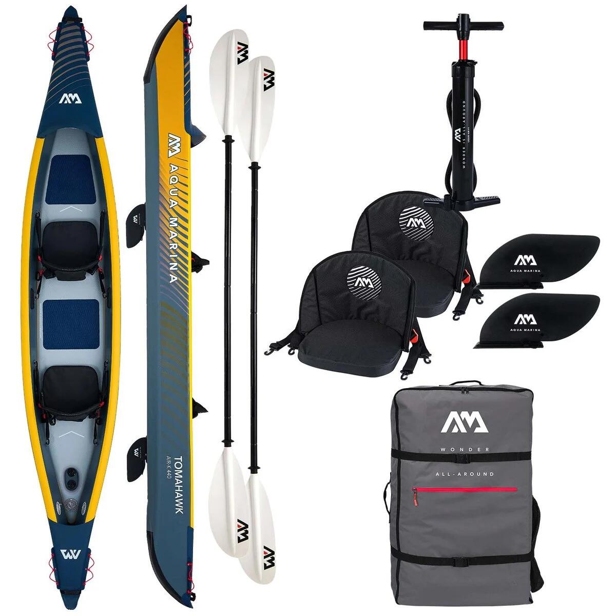 Aqua Marina Tomahawk AIR-K 440 — 2-osobowy pneumatyczny touring z padlami