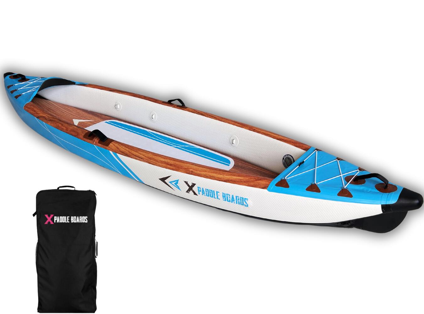 X Paddle Boards K-BLUE 366 — szeroka pneumatyczna hybryda kanu-kajak