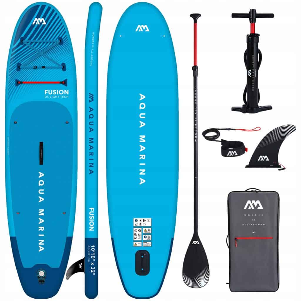 Aqua Marina Fusion 330 cm — deska SUP do 1200 zł z kompletem akcesoriów